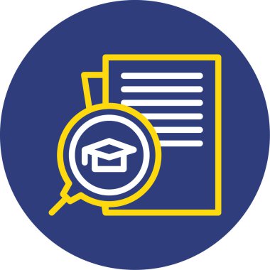 Eğitim simgesinin vektör illüstrasyonu