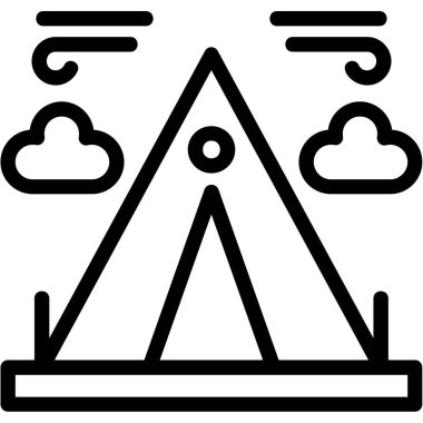 Bulut. Web simgesi basit illüstrasyon