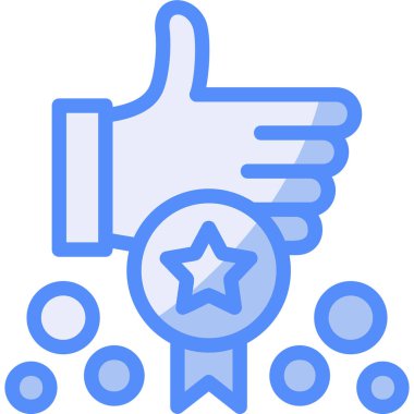 Doldurulmuş bir simge gibi el - taslak biçimi