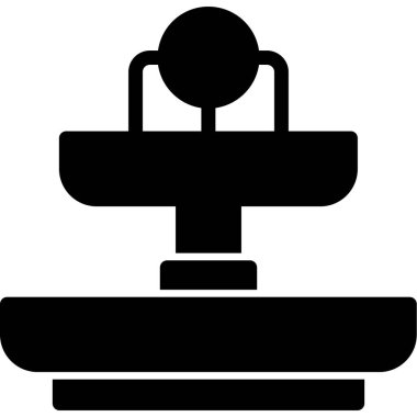 Tek ölçekli bir simgenin vektör illüstrasyonu