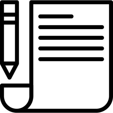 Belge. Web simgesi basit illüstrasyon