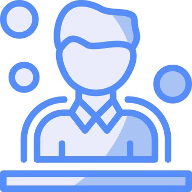 Yönetici simgesi, vektör illüstrasyonu