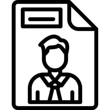 Kimlik kartı. Basit tasarım