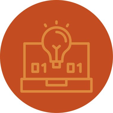 Ampul. Web simgesi basit illüstrasyon