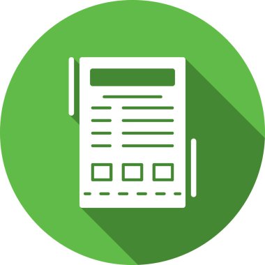 kağıt vektör simgesi modern illüstrasyon tasarımı