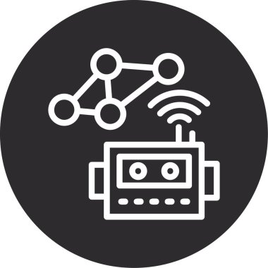 Radyo simgesinin vektör illüstrasyonu