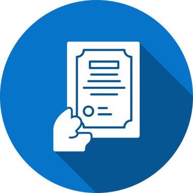 Belge. Web simgesi basit illüstrasyon