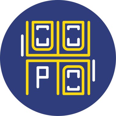 Park simgesi. Vektör çizim