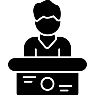 avatar. Web simgesi basit illüstrasyon