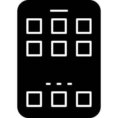 outline biçiminde kontrol paneli kontrol simgesi