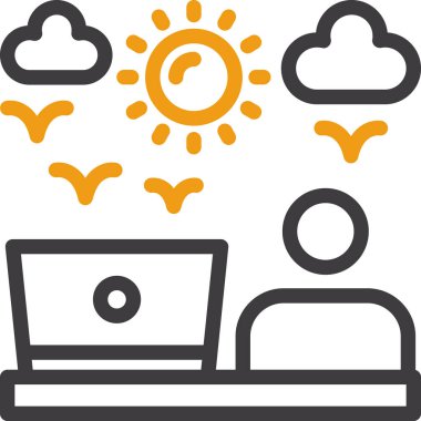 Ana hatlar biçiminde bulut veri internet simgesi