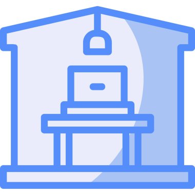 Masa. Web simgesi basit illüstrasyon