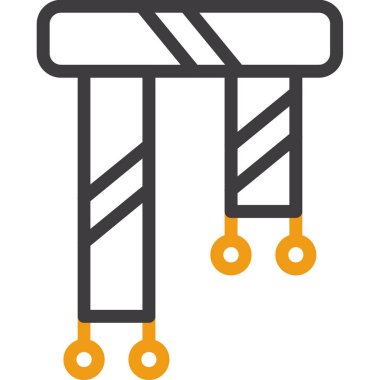 Bariyer. Web simgesi basit illüstrasyon