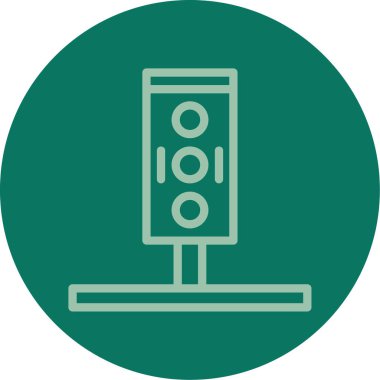 güzel anten kabartma vektör simgesi