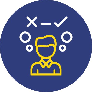 İş insanlarının vektör illüstrasyonu, simge kavramı