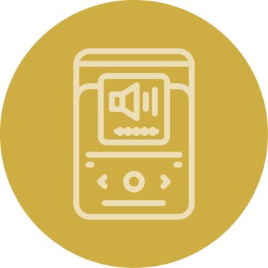 Müzik simgesinin vektör illüstrasyonu