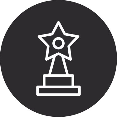 yıldız ödül ikonu vektör illüstrasyonu