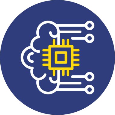 çip simgesi, vektör illüstrasyonu