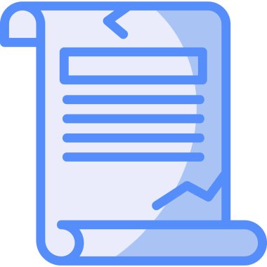 Belge kağıt dosya simgesi