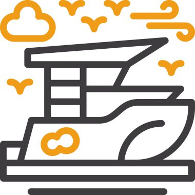 Bulut. Web simgesi basit illüstrasyon