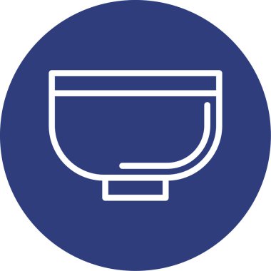 Banyo simgesinin vektör illüstrasyonu