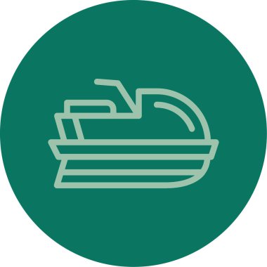 tekne ikonu vektör illüstrasyonu