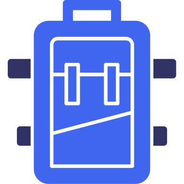 Sırt çantası simge vektör çizim