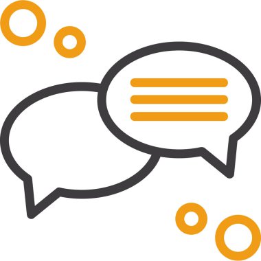 Konuşma baloncukları vektör illüstrasyonu