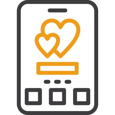 akıllı telefon simgesi vektör illüstrasyonu