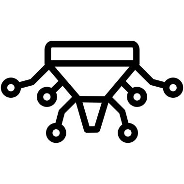 Bir bebeğin izole edilmiş tek bir simgesinin vektör çizimi