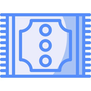 bilet ikonu vektör illüstrasyonu