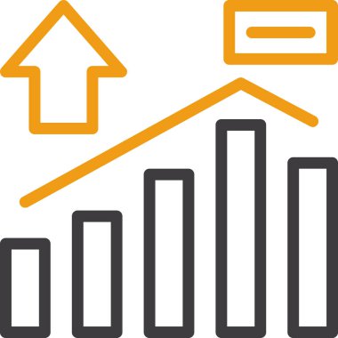 iş grafik çizelgesi simgesi ana hat biçiminde