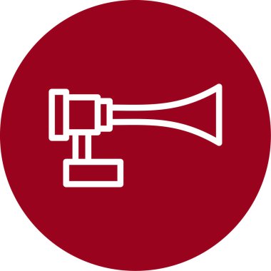 vektör megafon simgesi, vektör illüstrasyonu