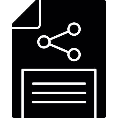 Belge. Web simgesi basit illüstrasyon