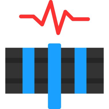 Spark Spire Düz Simgesi, Vektör İllüstrasyonu