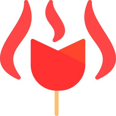 Yangın. Web simgesi basit illüstrasyon