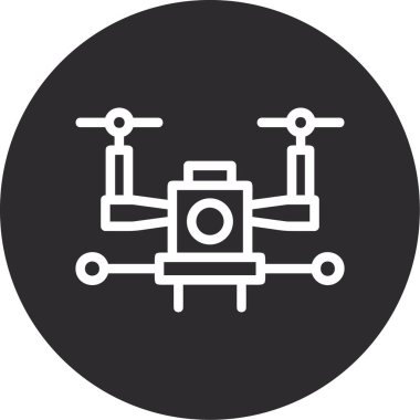vektör drone simgesi illüstrasyonu