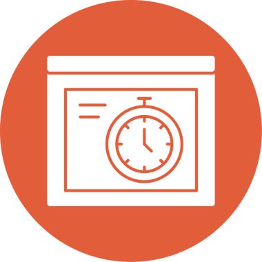 Modern alarmlı saatin vektör çizimi