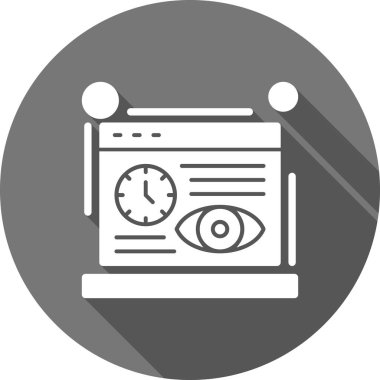 Göz Düz Vektör Simgesi