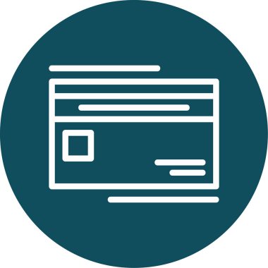 Web sayfası simge vektörü