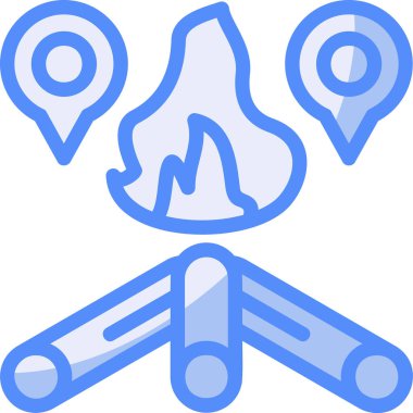 Harita yönü simgesi doldurulmuş - taslak biçimi