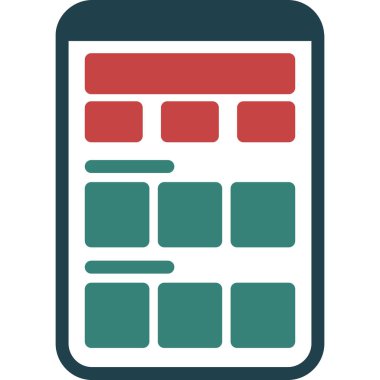 mobil uygulaması vektör simgesi