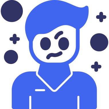 Adamım. Web simgesi basit illüstrasyon