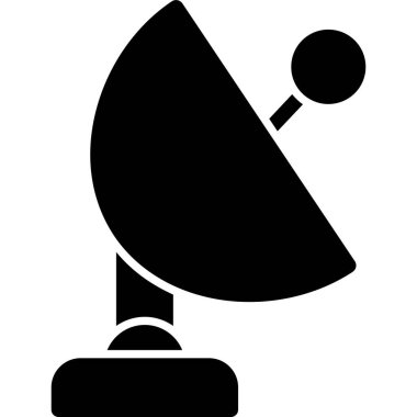 uydu anten ikonu vektör illüstrasyonu