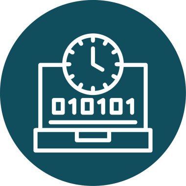 dizüstü bilgisayar kutsal kişilerin resmi, basit vektör çizim