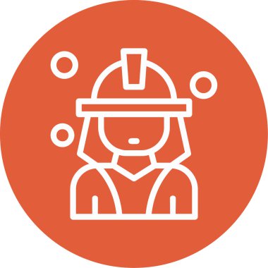 Bir kask simgesinin vektör illüstrasyonu