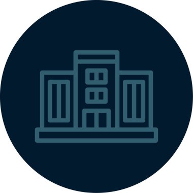 Mimari simge vektör çizim