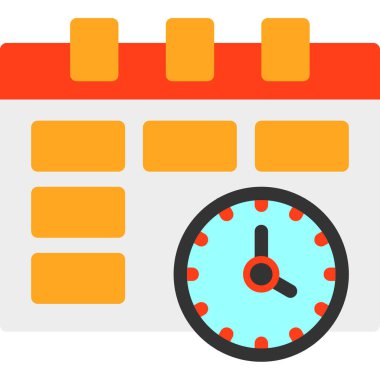 Alarm saat simgesi düz biçimli