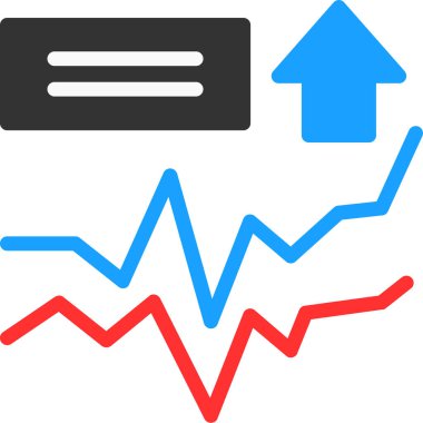 iş grafiği simgesi, vektör illüstrasyonu
