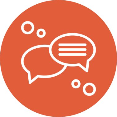 Sohbet simgesi vektör illüstrasyonu